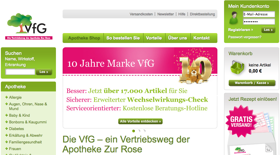 vfg apotheke gutschein