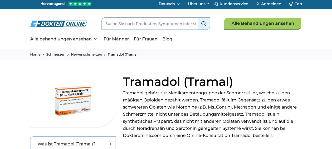 Tramadol günstig kaufen